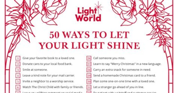 50 ideas to share light for Light the World 2023