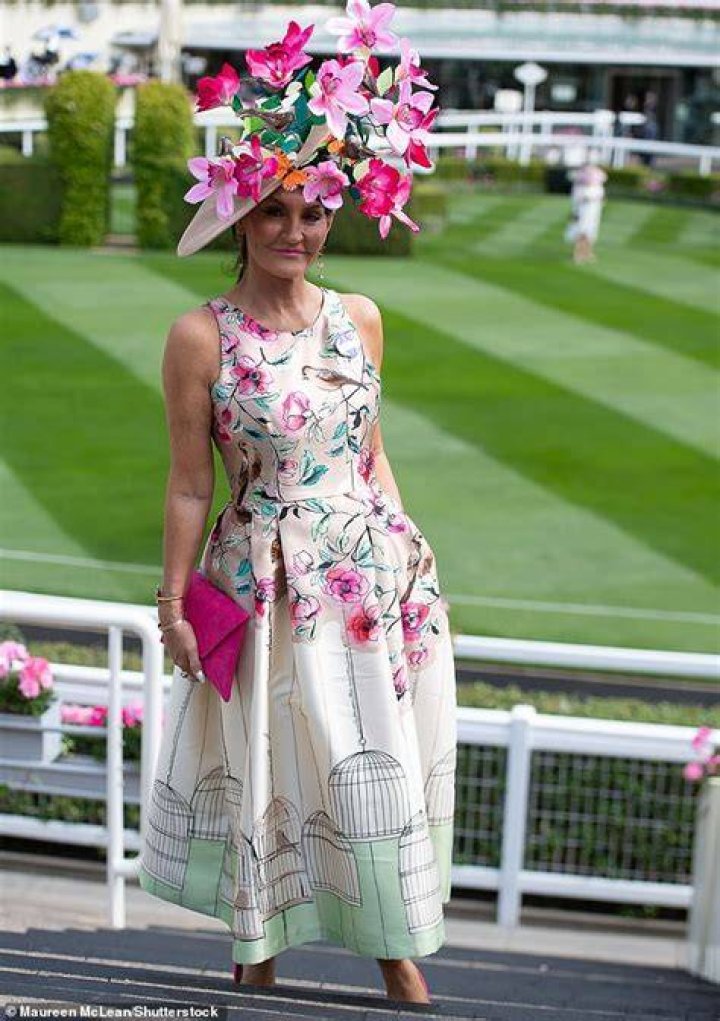 This glamorous race-goer turned plenty of heads with her hat trackside at Flemington